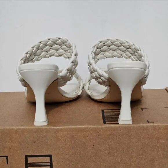 Nine West, white strappy sandals. NWOT, Size 9.5