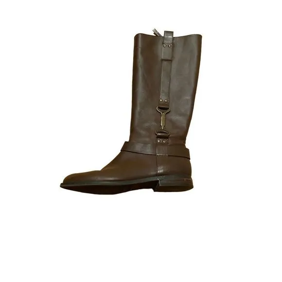 Nine West Nwavonna Brown Riding Boots