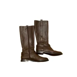 Nine West Nwavonna Brown Riding Boots
