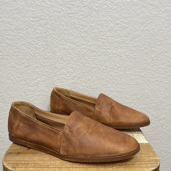 Nisolo Rio Leather Slip On Loafers Tobacco Size 10.5