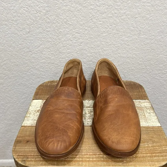 Nisolo Rio Leather Slip On Loafers Tobacco Size 10.5