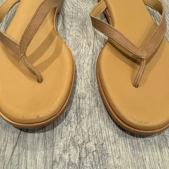 Nisolo tan leather Go to flip flop sandals