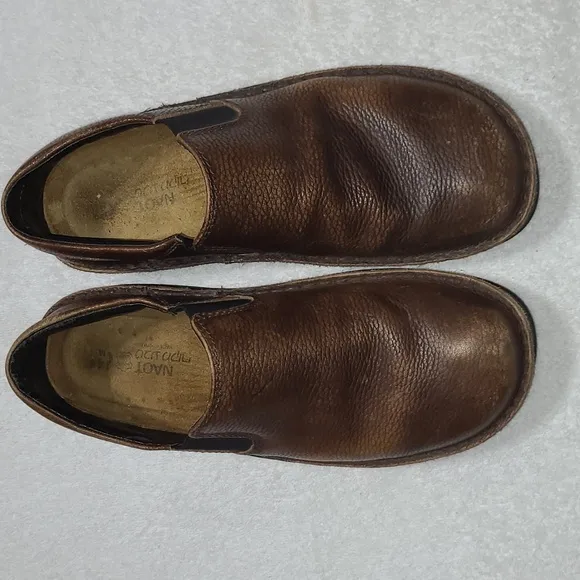 NOAT Eiger Slip-On Loafers Distressed Brown Size 11 Men's