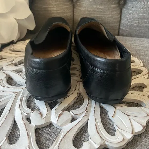 Nordstrom’s Rack Black Leather Slip on Shoes Loafers  Men’s 13