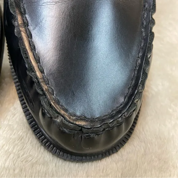 NUNN BUSH Black slip on loafers size 9W