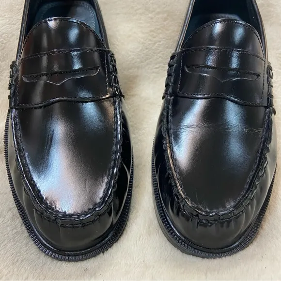 NUNN BUSH Black slip on loafers size 9W