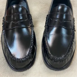 NUNN BUSH Black slip on loafers size 9W