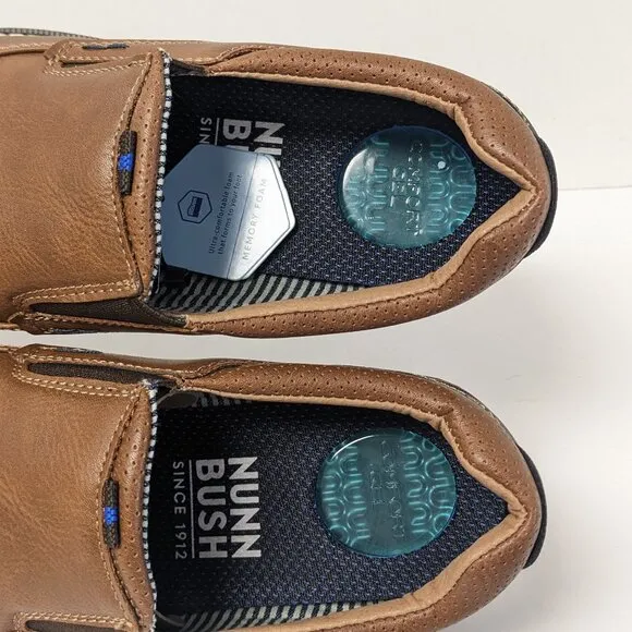 Nunn Bush Hyde II Slip-On Loafers, Cognac, Men's 8.5 M