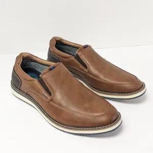 Nunn Bush Hyde II Slip-On Loafers, Cognac, Men's 8.5 M