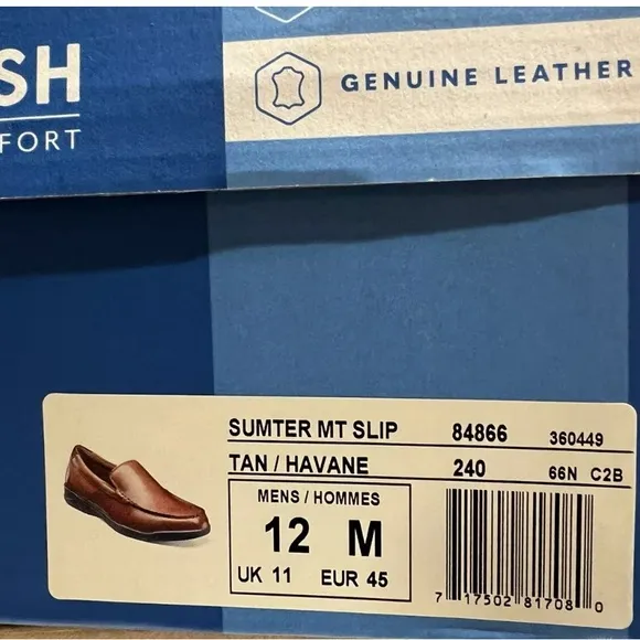 Nunn Bush Men’s Sumter Moc Slip-On Loafers Tan, Size 12 M.