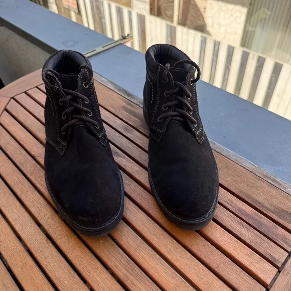 Nunn Bush Suede Chukka Ankle Boots Lace Up Casual Comfort  Shoes Size 8.5