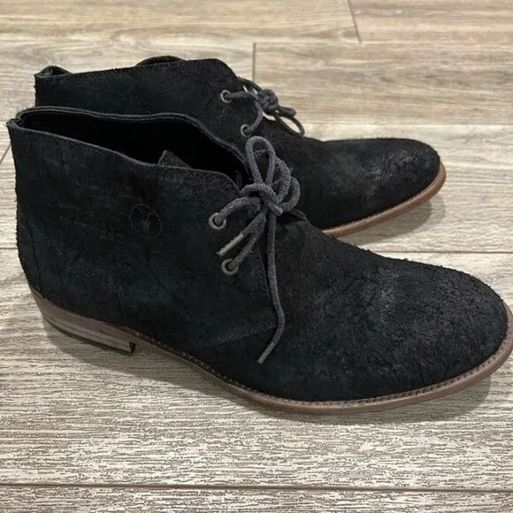 NWB “Rare&quot; All Saints Washed Black Ridge Desert Chukka Boots SZ 9