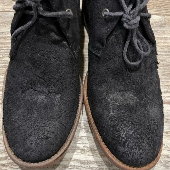 NWB “Rare&quot; All Saints Washed Black Ridge Desert Chukka Boots SZ 9