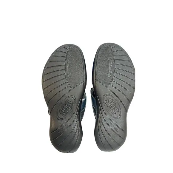 NWB! SAS Nudu Slide Sandals Navy 10.5 (WW) Double Wide
