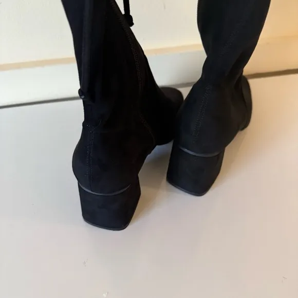 NWOB $99 Gianni BiniLaredo Stretch Fabric Over-the-Knee Block Heel Boots SZ 11