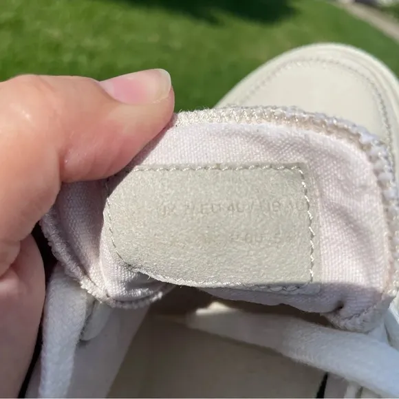 NWOB All Saints Women’s Milla Leather   Canvas Low Top Sneakers Size 10