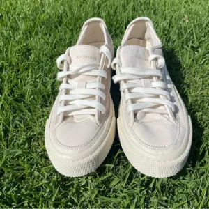 NWOB All Saints Women’s Milla Leather   Canvas Low Top Sneakers Size 10