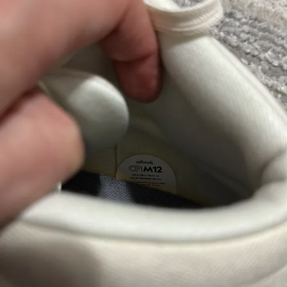 NWOB Allbirds Men’s Sz 12 Natural White Canvas Pacer Mids Sneakers
