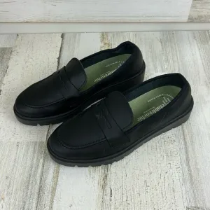 NWOB Childrenchic kids Sz 4 black leather school treated loafers slip on