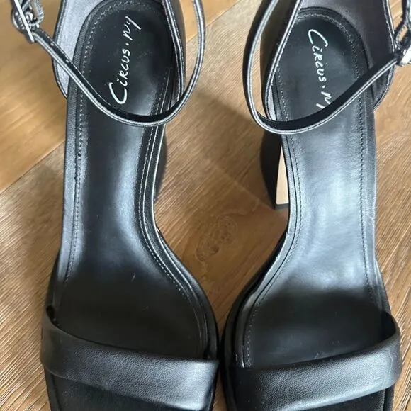 NWOB CIRCUS NY Holmes Two-piece Platform Dress Sandals In Black