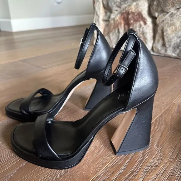 NWOB CIRCUS NY Holmes Two-piece Platform Dress Sandals In Black