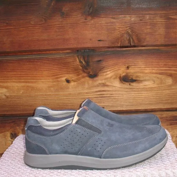 NWOB Clarks Collection Blue Slip On Sneaker Loafers
