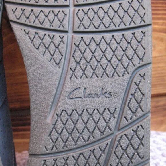 NWOB Clarks Collection Blue Slip On Sneaker Loafers