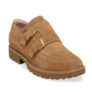 NWOB Cole Haan Greenwich Monk Strap Golden Toffee Suede Loafers Size 9.5B