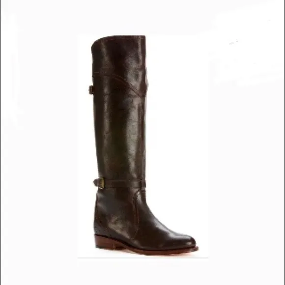 NWOB Frye Dorado Riding Dark Brown Boots