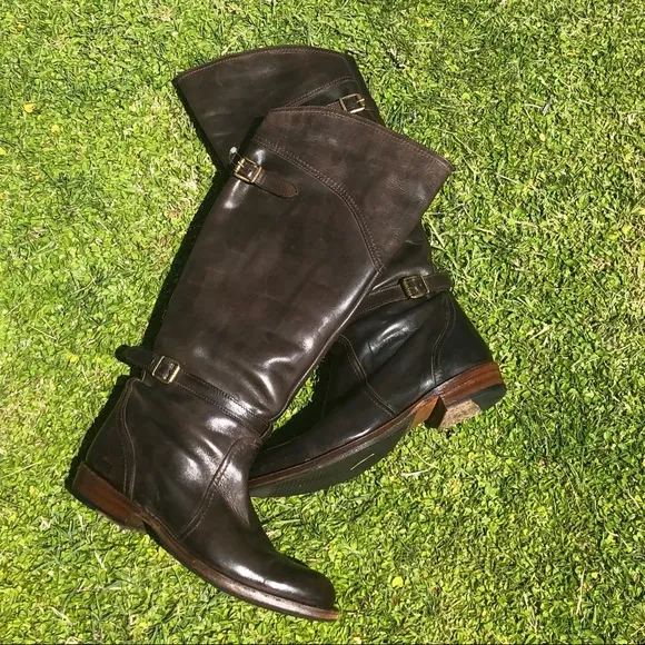 NWOB Frye Dorado Riding Dark Brown Boots