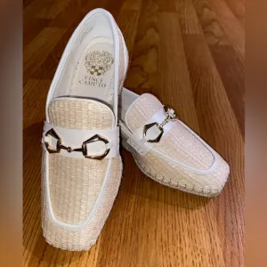 NWOB Vince Camuto Marynis Natural Woven Loafers