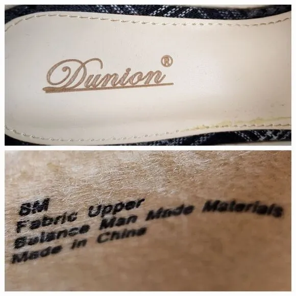 🩵NWOB Dunion Brown Plaid Chain Decorated Dressy Loafers Size 8