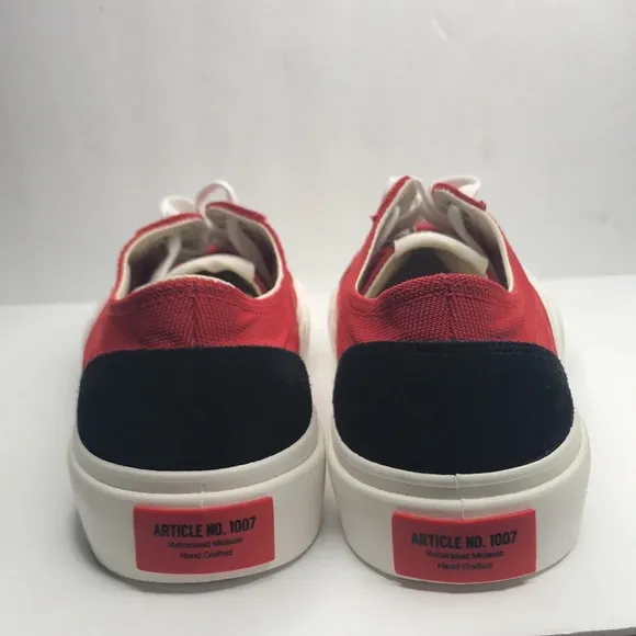 NWOT Article No. 1007 Red Canvas Sneakers