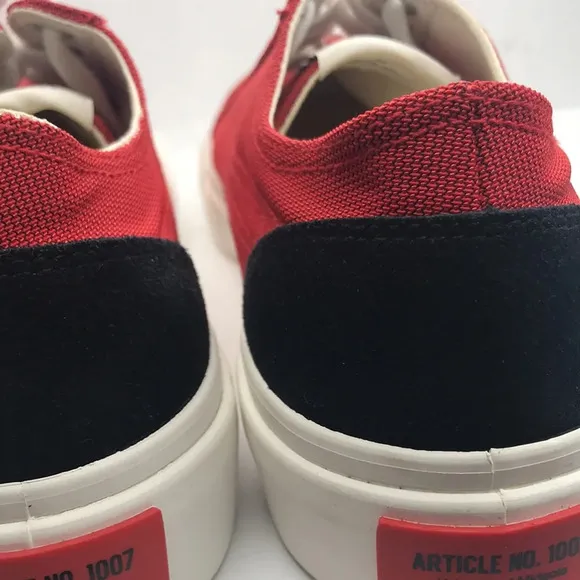 NWOT Article No. 1007 Red Canvas Sneakers