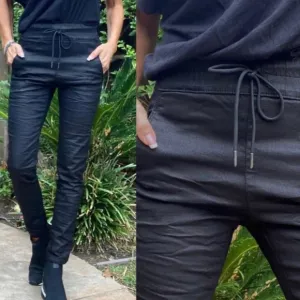 NWOT Bevy Flog OG Shely Black Print Pants/Jeans, Size 23