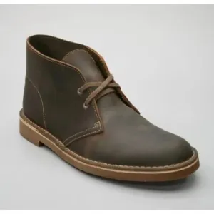 NWOT Clarks Bushacre 2 Brown Beeswax Leather Chukka Desert Ankle Boots size 7
