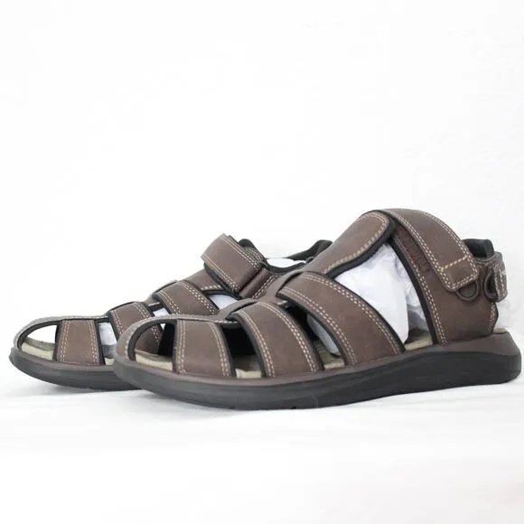 NWOT Dockers Men's Byrd Dark Brown Sandals Size 10