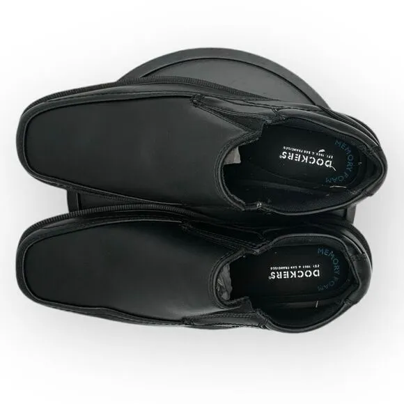 NWOT Dockers Mens Genuine Leather Proposal Slip-On Loafers Black Size 7M