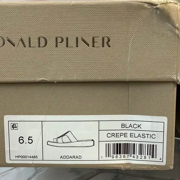 NWOT Donald Pliner Women's Black Platform Sandals Size 6.5