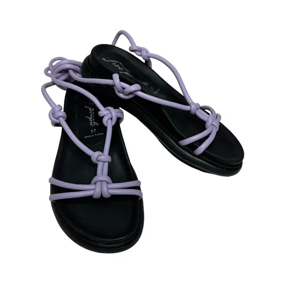 NWOT Free People Below Deck Wrap Sandals in Orchid 37