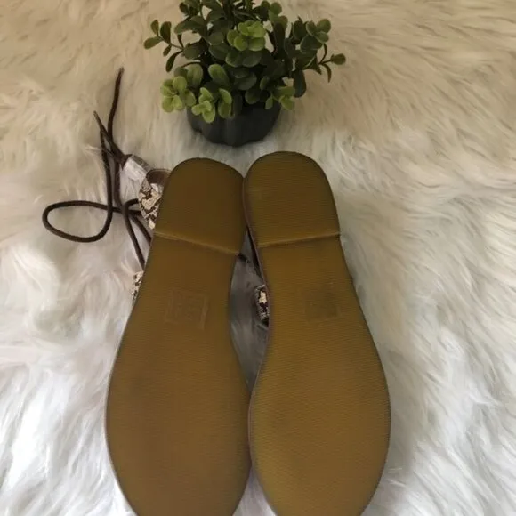 NWOT Free People Maddie Tie Up Sandal Size 8