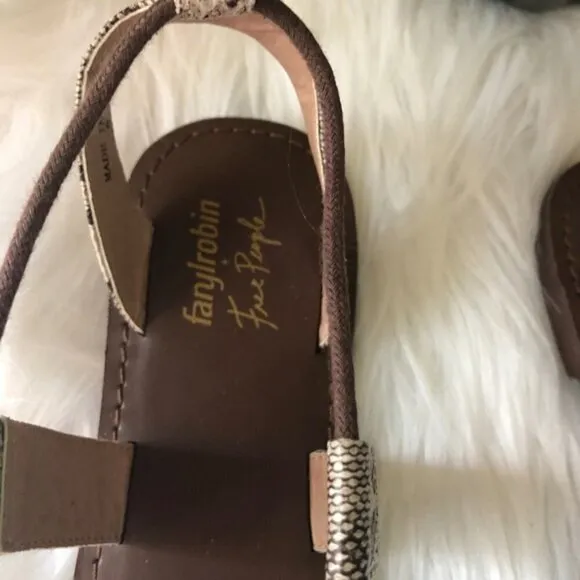 NWOT Free People Maddie Tie Up Sandal Size 8