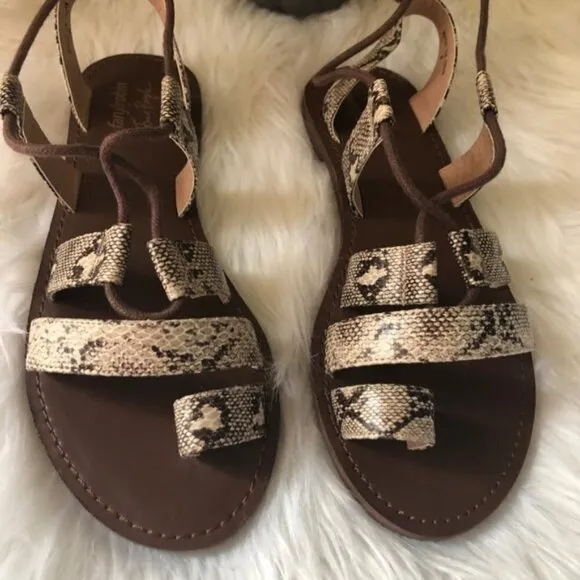 NWOT Free People Maddie Tie Up Sandal Size 8