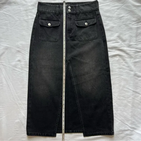✨NWOT Free People Madison Denim Maxi Skirt✨Size 6/27
