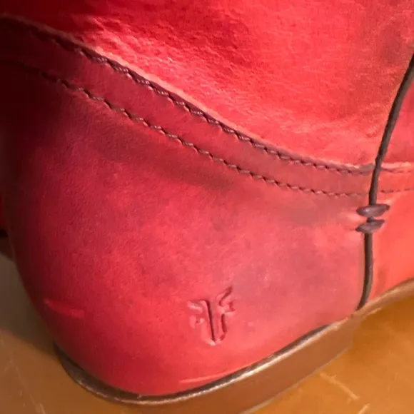 NWOT FRYE  WOMEN MELISSA  WESTERN BOOT COGNAC SIZE 6.5 EUC! $348 Riding Boots