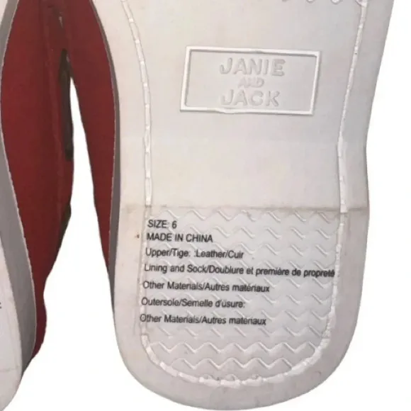 NWOT Janie and Jack Size 6 Toddler Unisex Suede Loafers Slip On Red