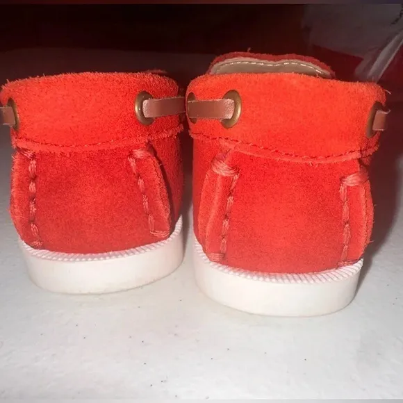 NWOT Janie and Jack Size 6 Toddler Unisex Suede Loafers Slip On Red