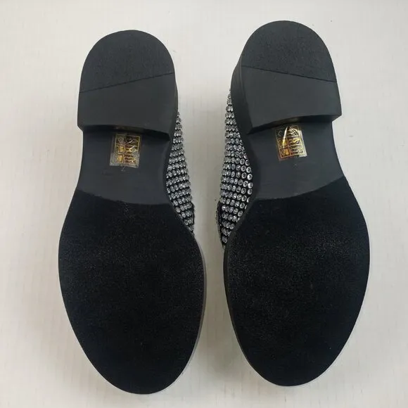 NWOT Jeffrey Campbell Library Rhinestone Slip On Loafers