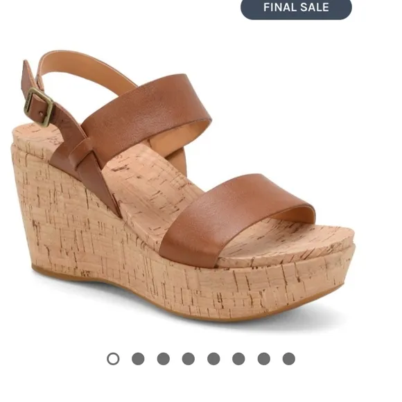 NWOT Kork-Ease tan Platform Sandals size 9