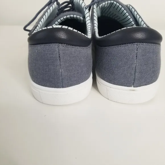NWOT Lukees by Muk Luks Cruise Glide Canvas Sneakers Navy Blue Size 12